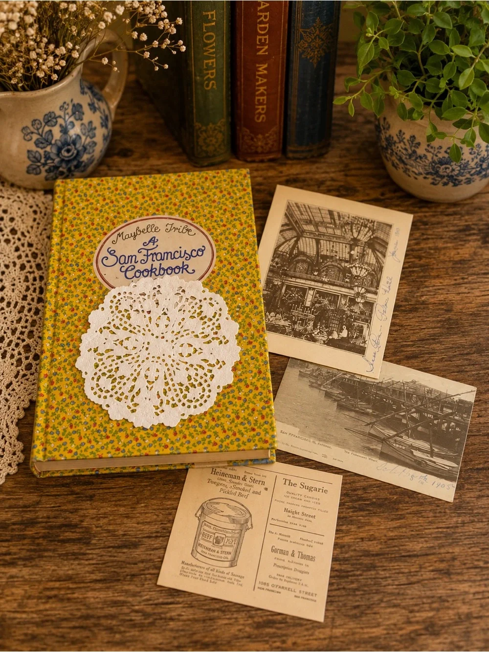 Vintage 1979 Maybelle Tribe A San Francisco Cookbook Recipe Journal West Germany